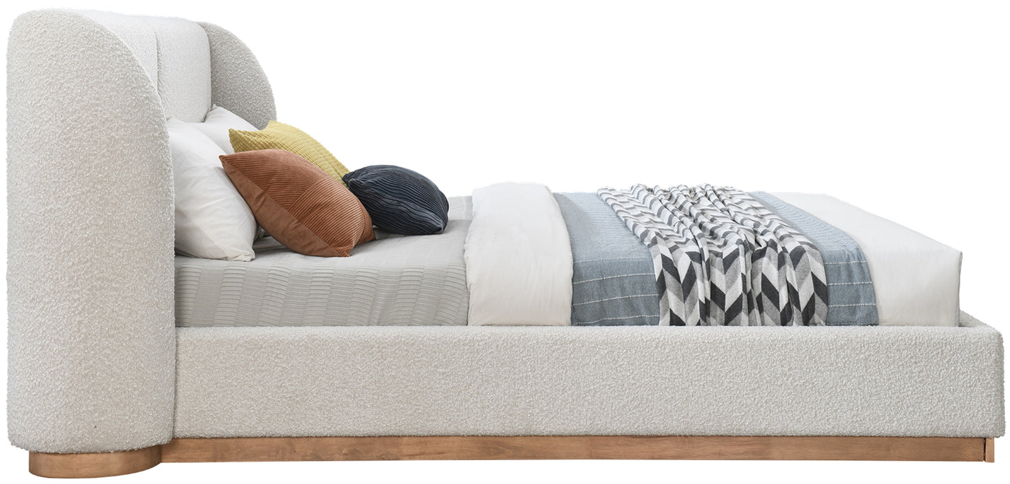 Jardin Boucle Fabric Upholstered Bed