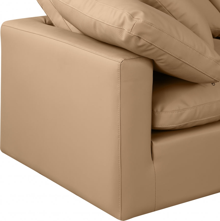 Indulge 105" Vegan Leather Upholstered 4pc. Modular Sectional