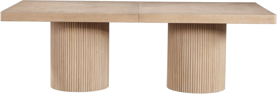 Belinda 96" - 144" Solid Wood And Oak Veneer Extendable Dining Table