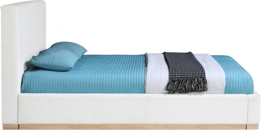 Bennet Linen Textured Fabric Upholstered Bed