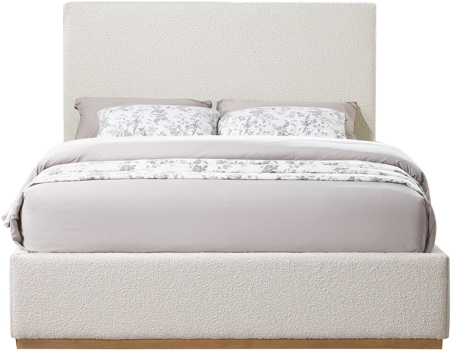 Monaco Boucle Fabric Upholstered Bed