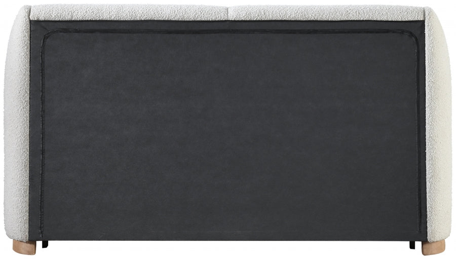 Jardin Boucle Fabric Upholstered Bed