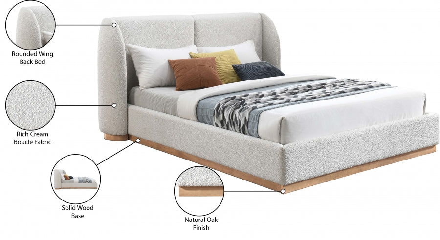 Jardin Boucle Fabric Bed