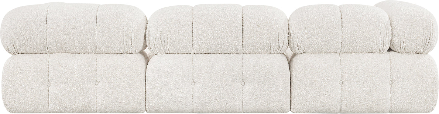 Ames 102" Boucle Fabric Upholstered 4pc. Modular Sectional