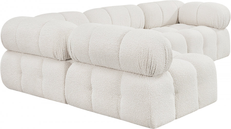 Ames 102" Boucle Fabric Upholstered 4pc. Modular Sectional