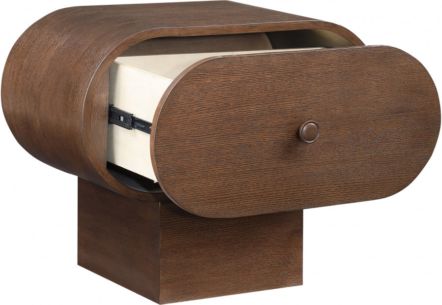 Harlow Solid Wood And Oak Veneer Nightstand