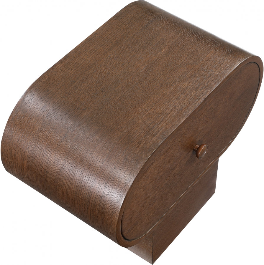 Harlow Solid Wood And Oak Veneer Nightstand
