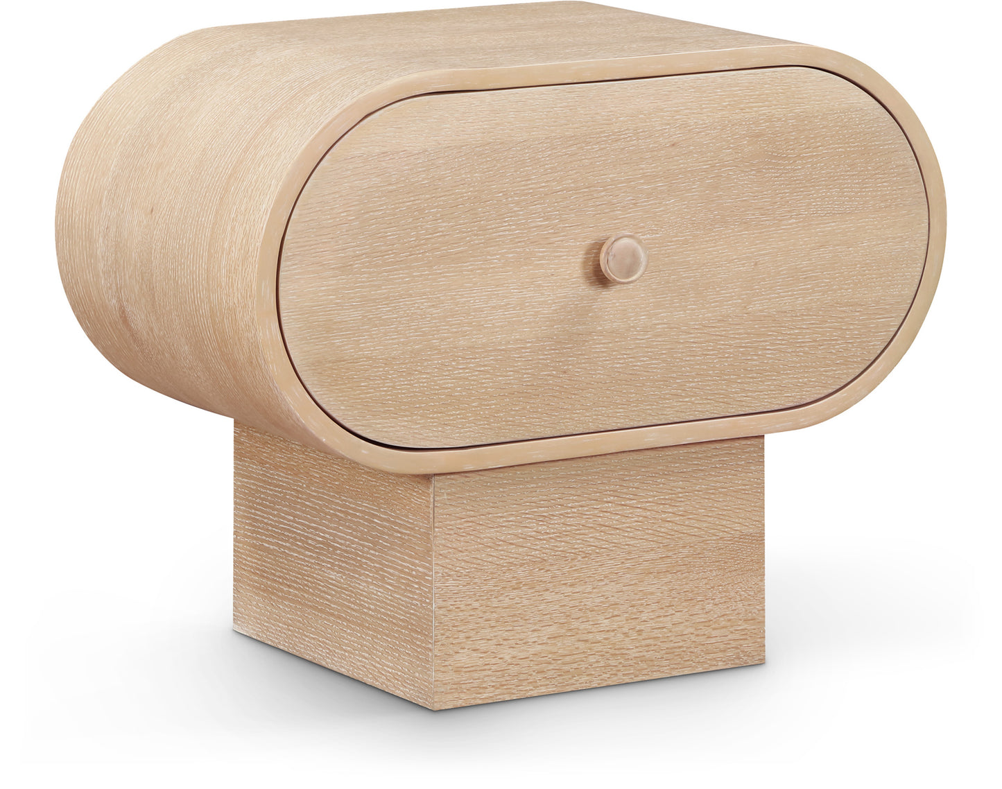 Harlow Solid Wood And Oak Veneer Nightstand