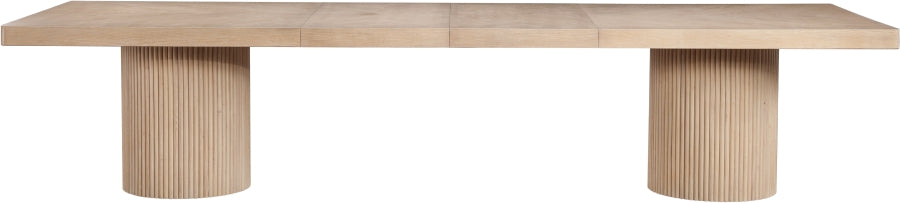 Belinda 96" - 144" Solid Wood And Oak Veneer Extendable Dining Table