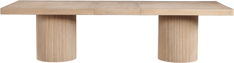 Belinda 96" - 144" Solid Wood And Oak Veneer Extendable Dining Table