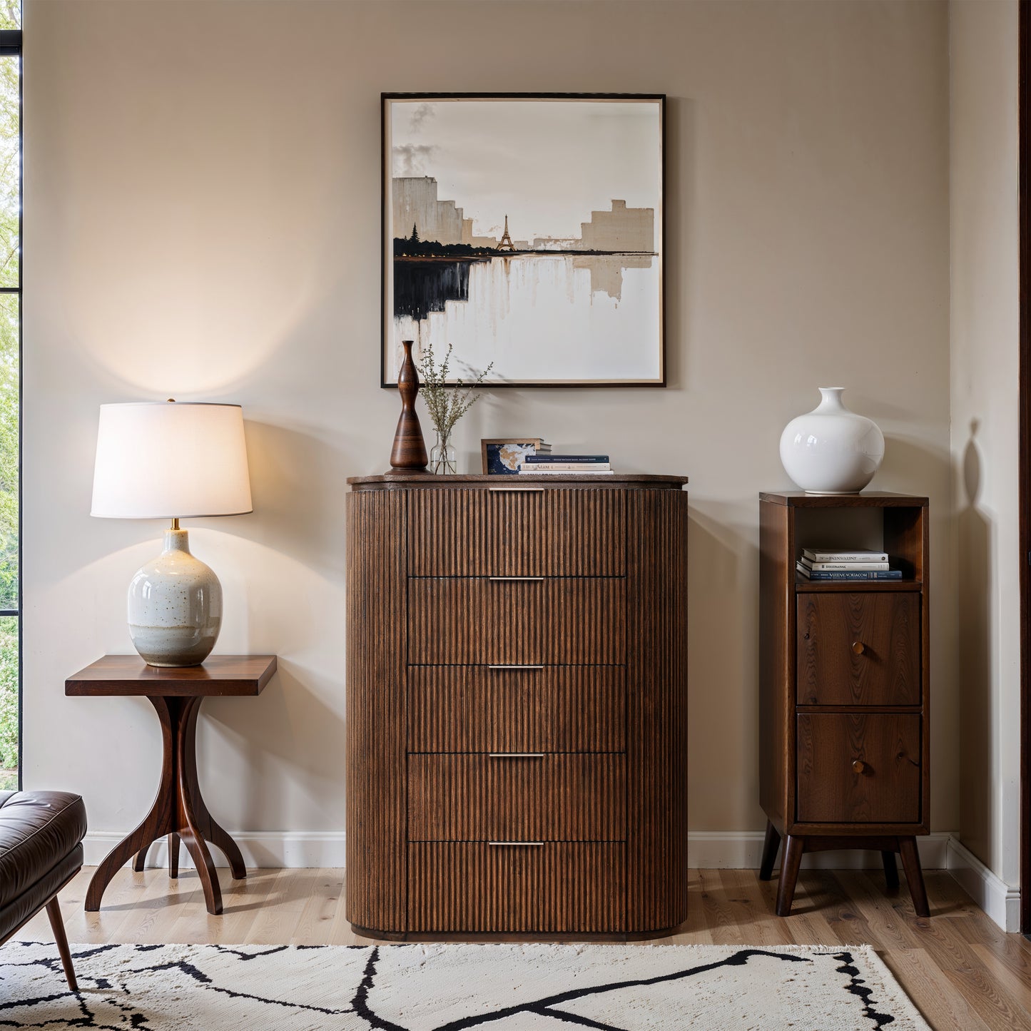 Astrid Solid Wood And Oak Veneer Chest