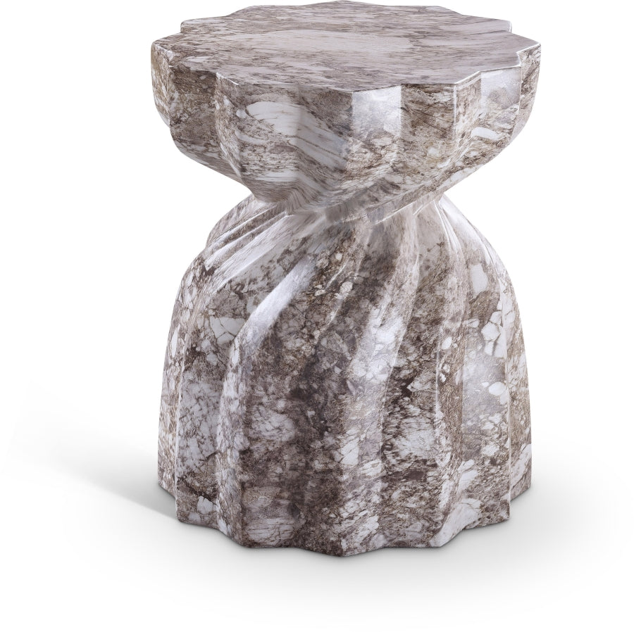 Caserta Marble Finish Indoor / Outdoor Concrete End Table