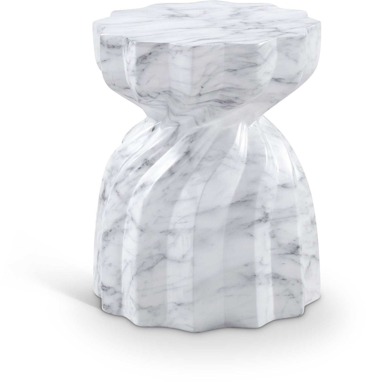 Caserta Marble Finish Indoor / Outdoor Concrete End Table