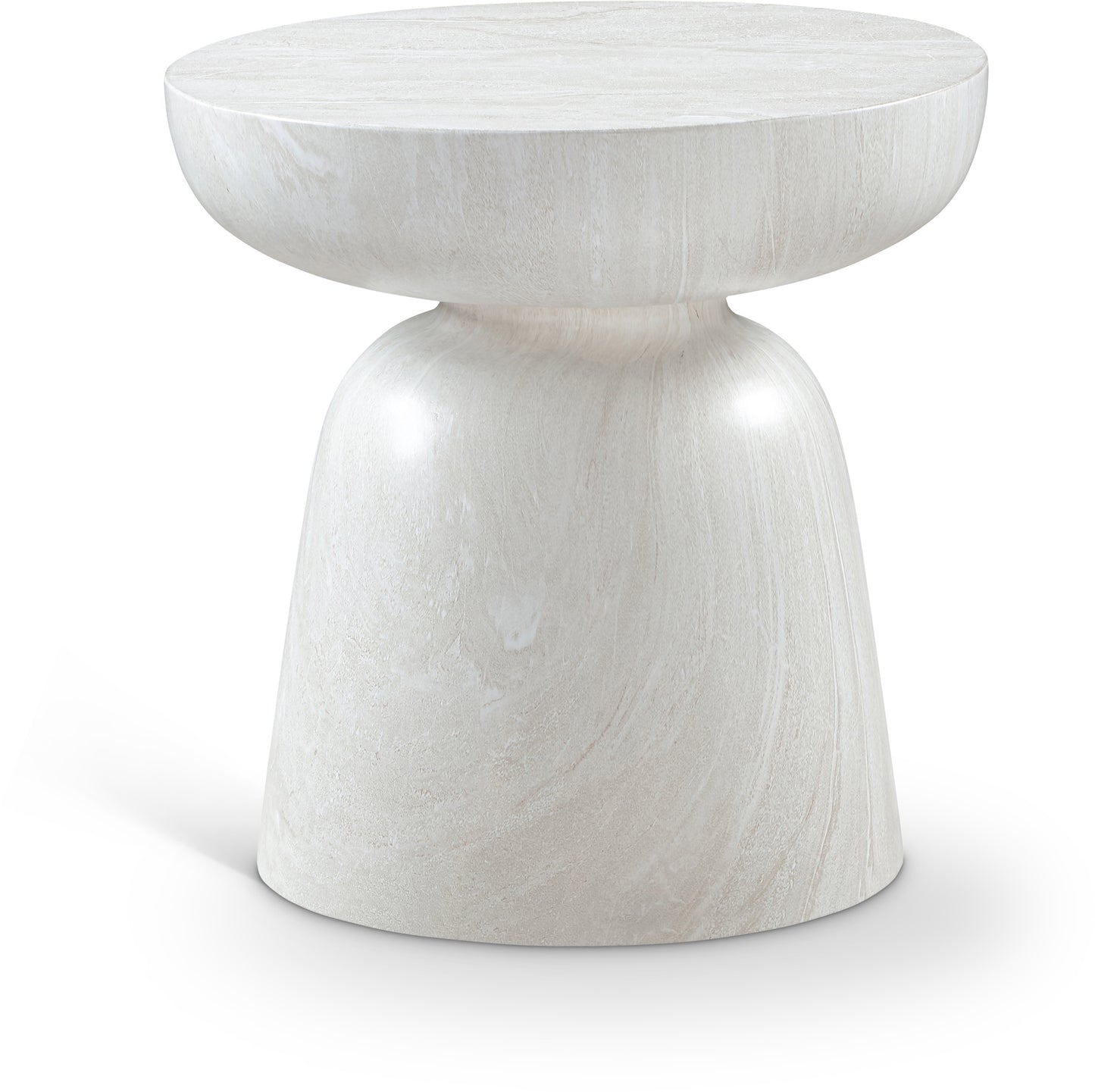 Avellino Marble Finish Indoor / Outdoor Concrete End Table