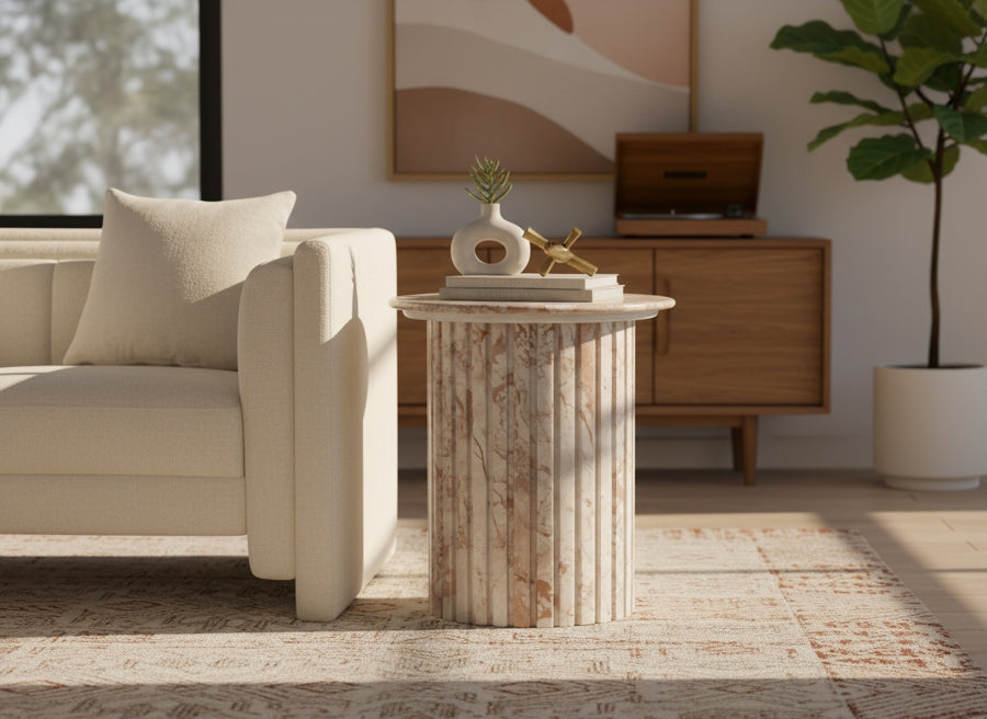 Genoa Marble End Table
