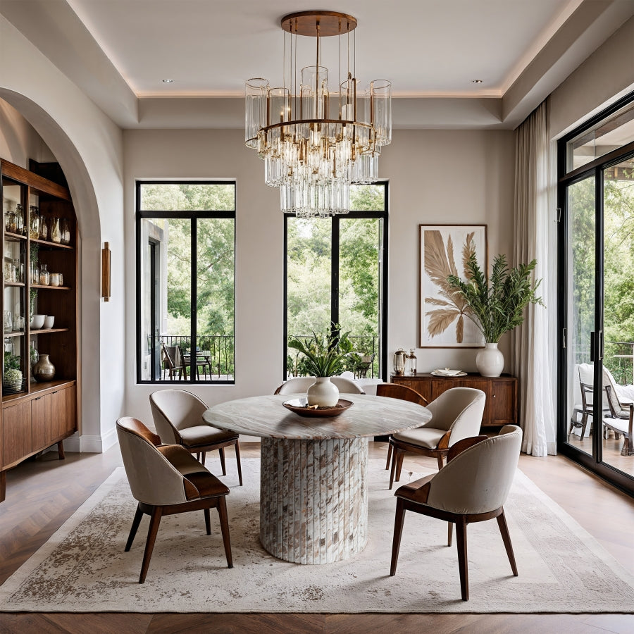 Genoa 48" Marble Dining Table