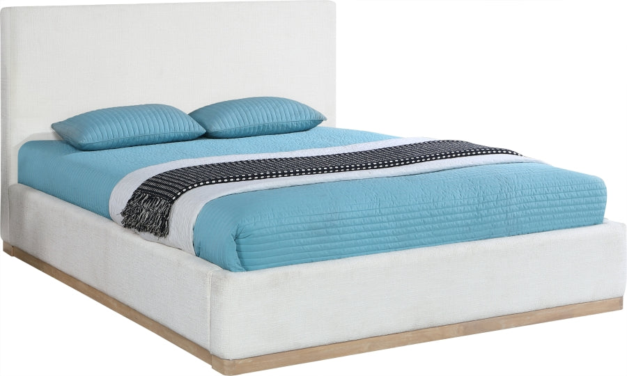 Bennet Linen Textured Fabric Upholstered Bed