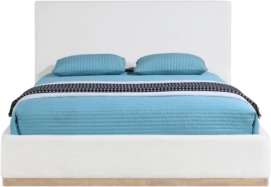 Bennet Linen Textured Fabric Upholstered Bed