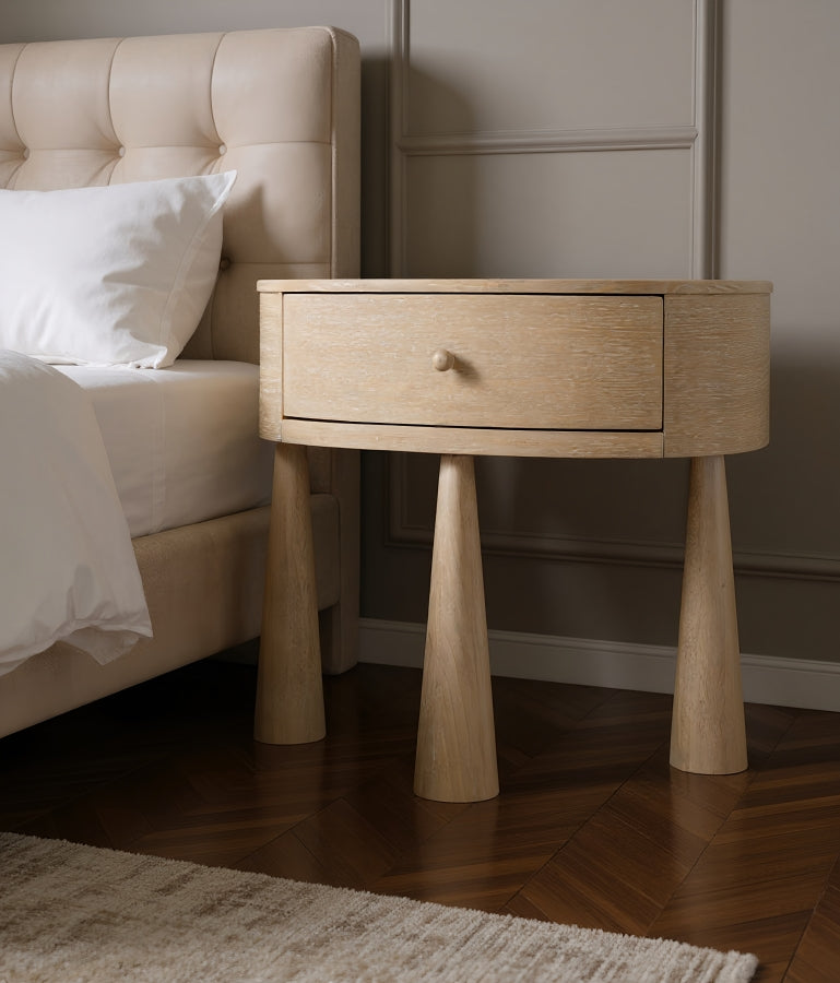 Oasis Acacia Veneer And Solid Wood Nightstand