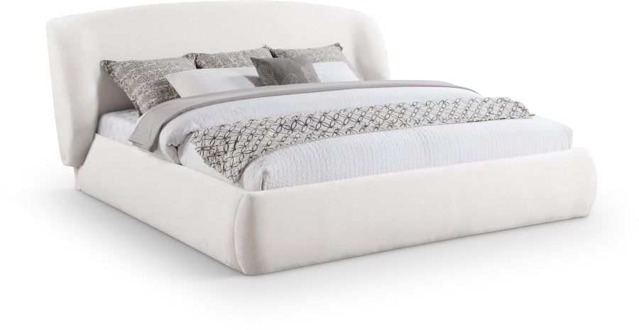 Sandro Chenille Fabric Upholstered Bed