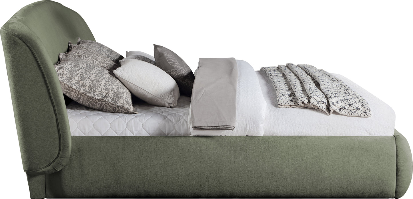 Sandro Chenille Fabric Upholstered Bed