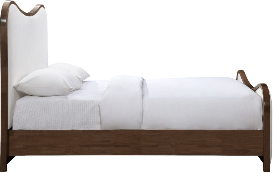 Arvada Linen Textured Fabric Upholstered Bed