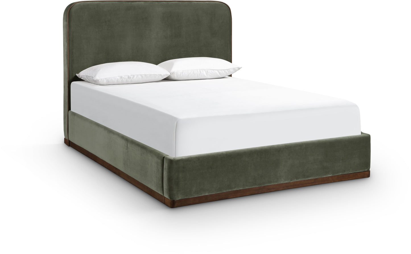 Rava Velvet Upholstered Bed